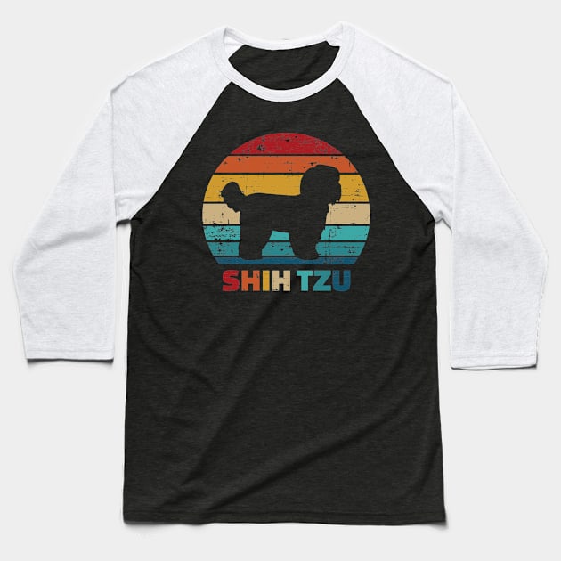 Shih Tzu vintage Baseball T-Shirt by Designzz